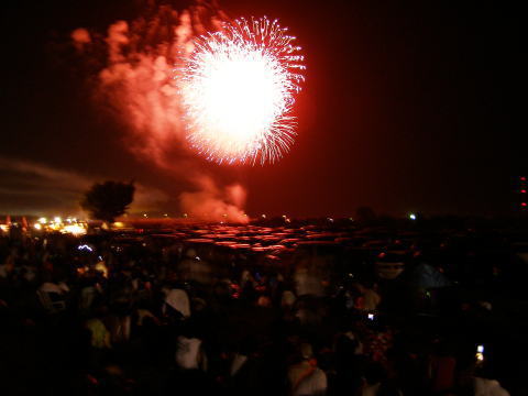 赤川の花火